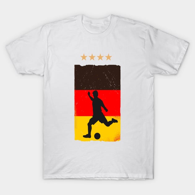 Germany Soccer Football Fan Shirt German Flag T-Shirt by Sal71